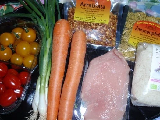 Rezept: Bunte Putenstreifen mit Jasmin-Reis Bild Nr. 2 Bunte Putenstreifen mit Jasmin-Reis - Rezept - Bild Nr. 2