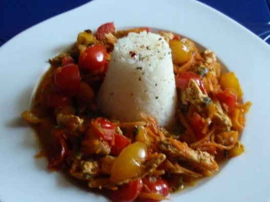 Rezept: Bunte Putenstreifen mit Jasmin-Reis Bild Nr. 10 Bunte Putenstreifen mit Jasmin-Reis - Rezept - Bild Nr. 10