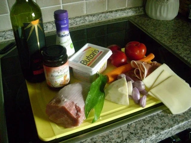 Kalbsfächerbraten mit Rotweingemüse>> - Rezept - Bild Nr. 2