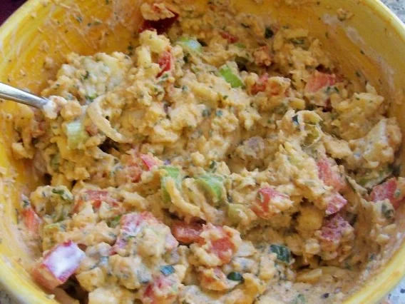 Gratinierte Kartoffeln mit Ziegenfrischkäse und Apfel-Paprika-Füllung - Rezept - Bild Nr. 3