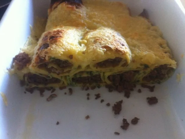 Überbackene Fleischpalatschinken - Rezept