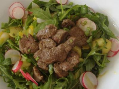 Frühlingssalat mit Rinderfiletspitzen - Rezept