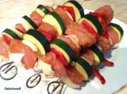 Puten - Gemüse - Spieße vom Grill - Rezept