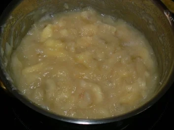 Kartoffelpuffer mit Apfel-Bananenkompott - Rezept