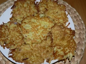 Kartoffelpuffer mit Apfel-Bananenkompott - Rezept