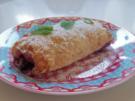 Kleine Apfel-Mango-Strudel mit Zitronencreme - Rezept