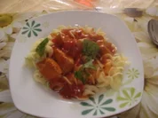 Bandnudeln mit Geflügelragout - Rezept