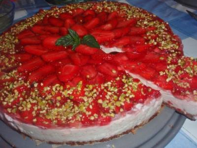Rezept: Erbeer-Joghurt Torte Erbeer-Joghurt Torte - Rezept