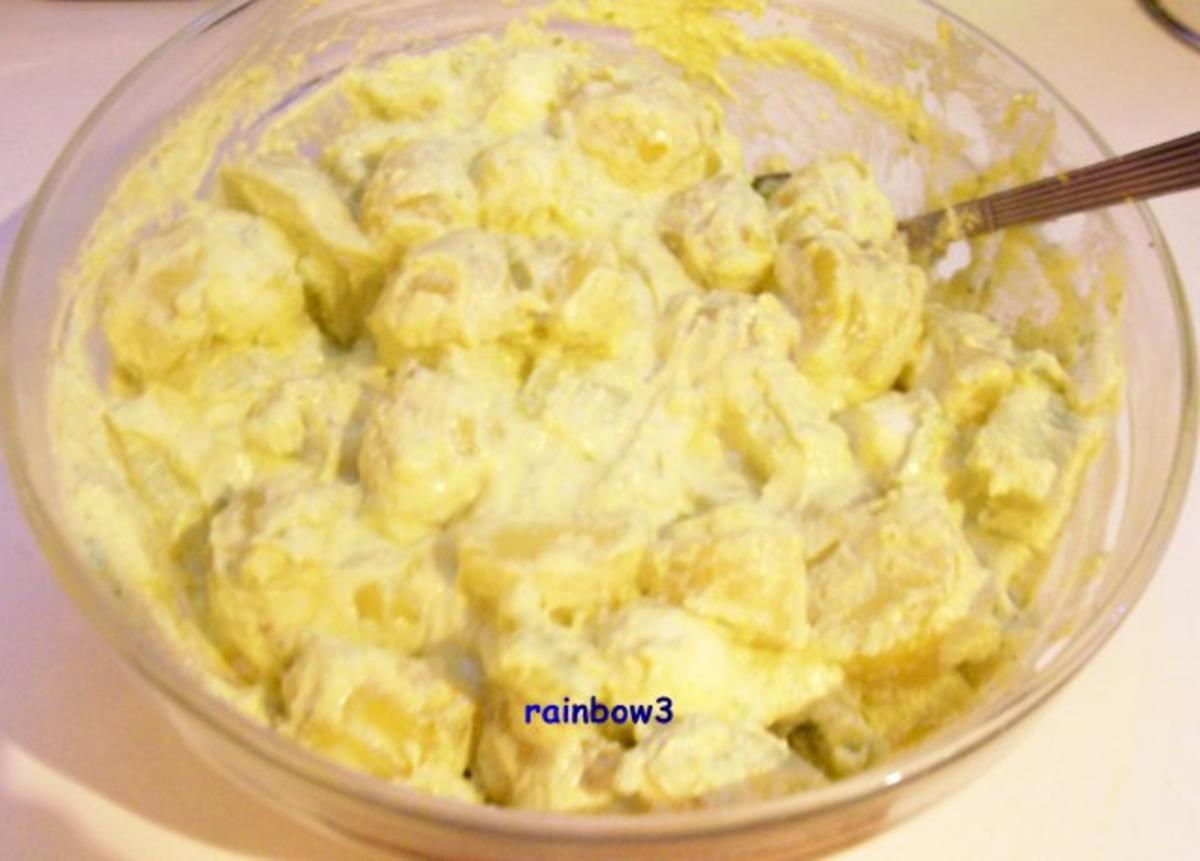 Salat: Kartoffeln mit grünem Joghurt-Dressing - Rezept - Bild Nr. 5