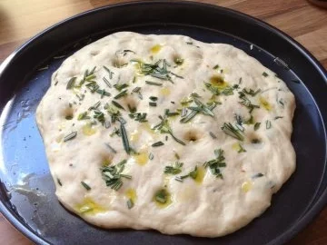 Rosmarin Focaccia - vom Grill - Rezept
