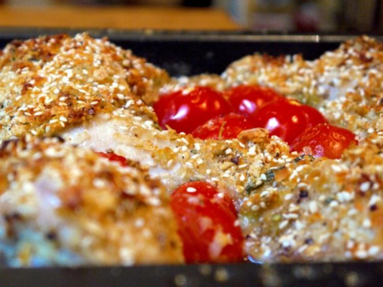 Knoblauch Sesam Huhn - einfach - 146 kcal/100g