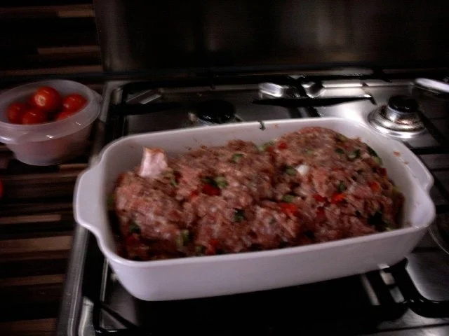 gespickter Hackbraten in Rotwein - Rezept - Bild Nr. 4