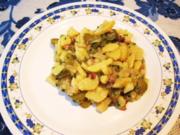 Kartoffelsalat mit saurer Gurke - aus Resten gemacht - Rezept