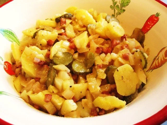 Kartoffelsalat mit saurer Gurke - aus Resten gemacht - Rezept - Bild Nr. 3