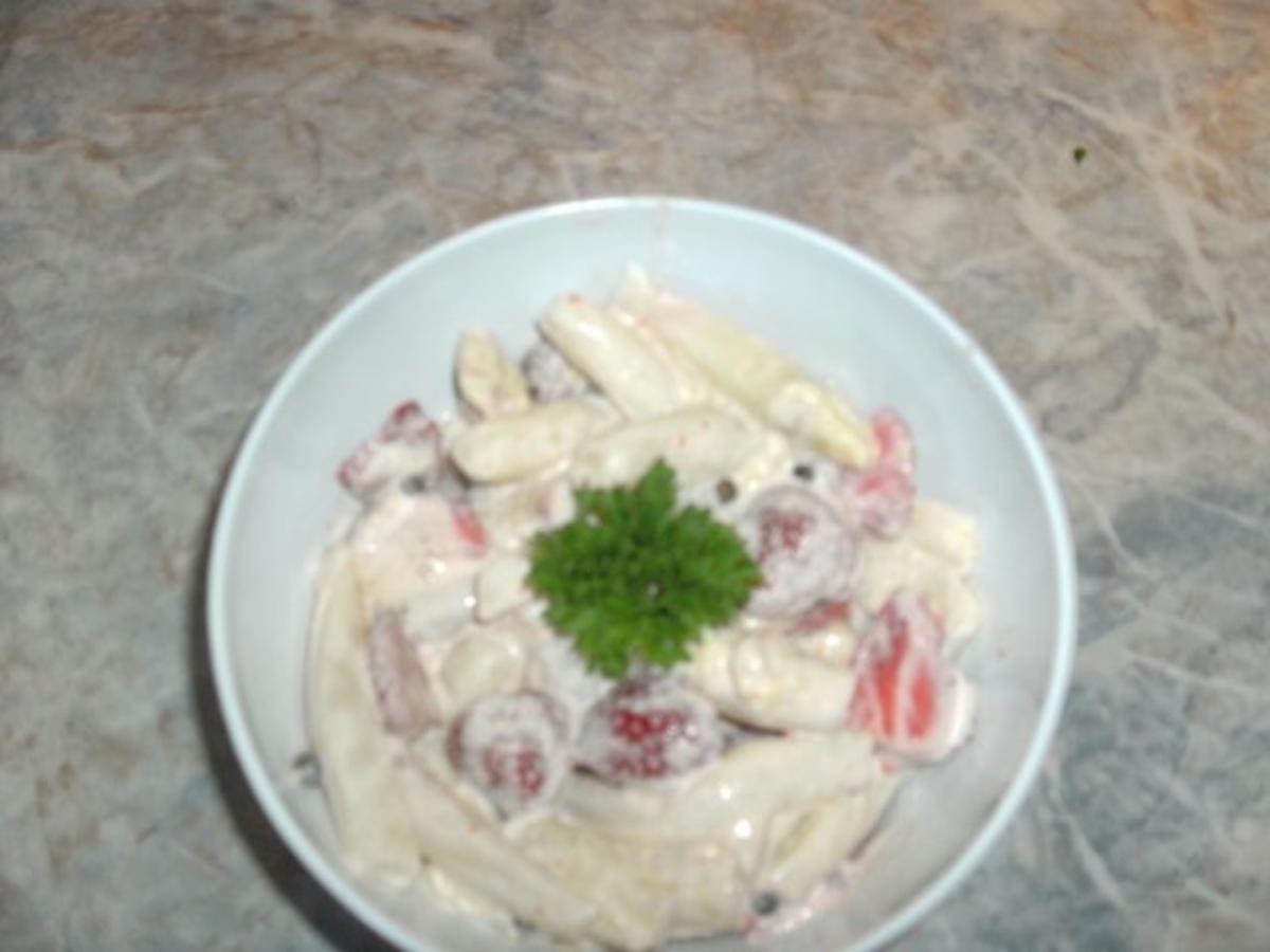 Asperge-fraise-salade - Rezept