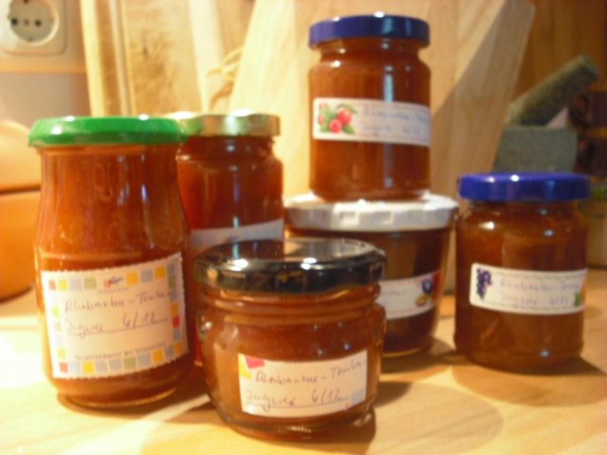 Bilder für Rhabarber-Tonka-Ingwer-Marmelade - Rezept