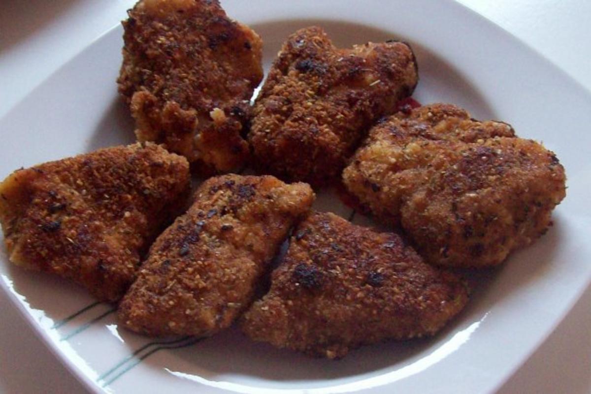 Kleine Schweineschnitzel mit Mandel-Kräuter-Panade - Rezept - Bild Nr. 6