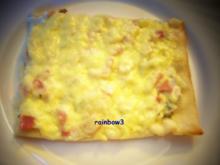 Pizza: Flammkuchen mit Kräutern - Rezept