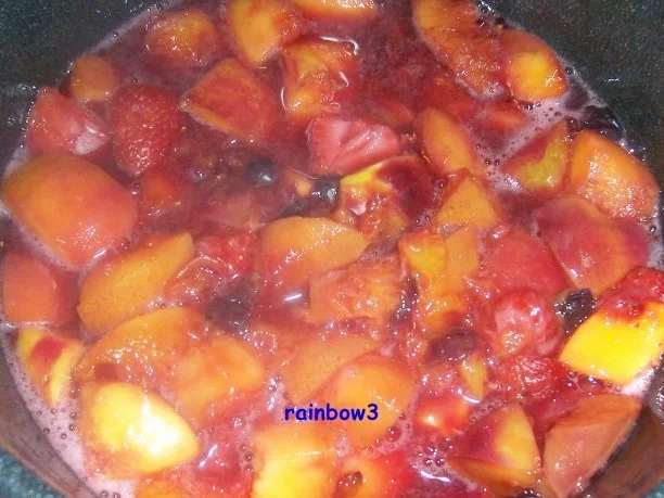 Einmachen: Nektarinen-Erdbeer-Heidelbeer-Marmelade - Rezept - Bild Nr. 3