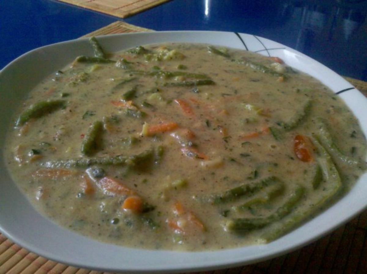 Suppe: Maismehlsuppe mit Gemüse â la Gudrun - Rezept