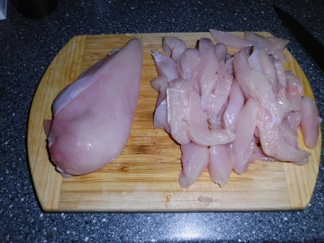 Hähnchen mit scharfem Paprikaknacker in einer Kresse-Basilikum-Rahmsauce - Rezept - Bild Nr. 5