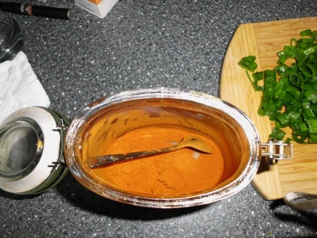 Hähnchen mit scharfem Paprikaknacker in einer Kresse-Basilikum-Rahmsauce - Rezept - Bild Nr. 8
