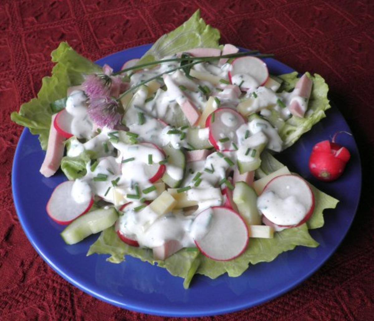 Bunter Käse - Wurst - Salat ... - Rezept