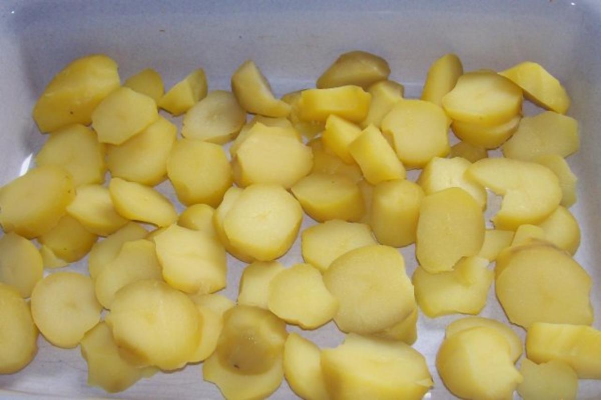 Kartoffel-Spinat-Gratin mit Gorgonzola und Tomaten - Rezept - Bild Nr. 4