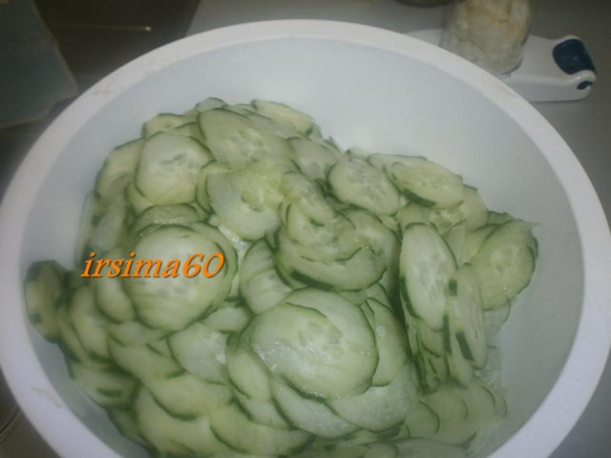 Gurkensalat eingekocht - Rezept - Bild Nr. 4