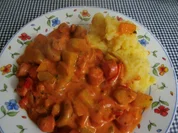 Würstchen -Gurkenschmorpfännchen - Rezept