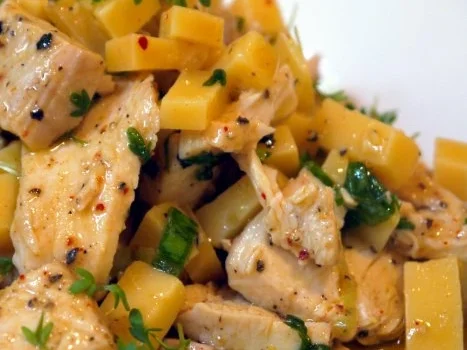 Geflügel-Käse-Salat - Rezept