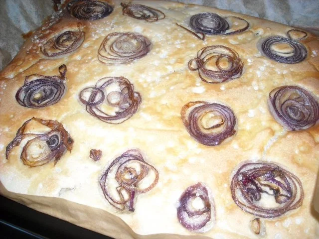Focaccia con cipolla - Rezept