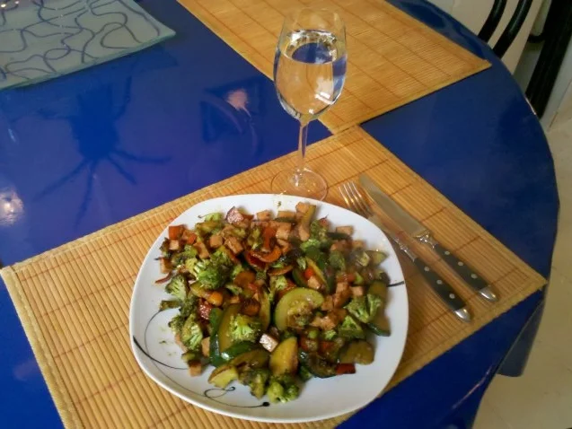 Fleisch: Bratgemüse mit Leberkäse - Rezept - Bild Nr. 9