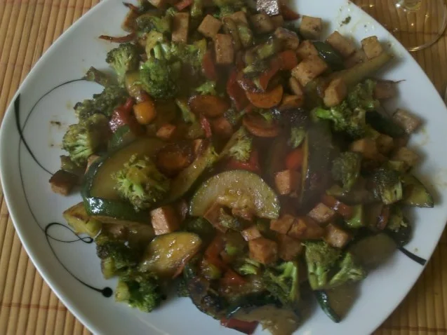 Fleisch: Bratgemüse mit Leberkäse - Rezept - Bild Nr. 10