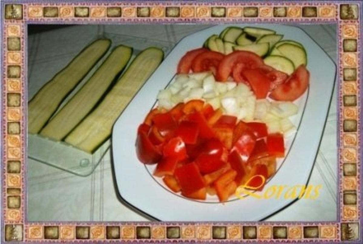 `❀´ Gefüllte Zucchiniröllchen und  buntes Gemüse `❀´ - Rezept - Bild Nr. 6