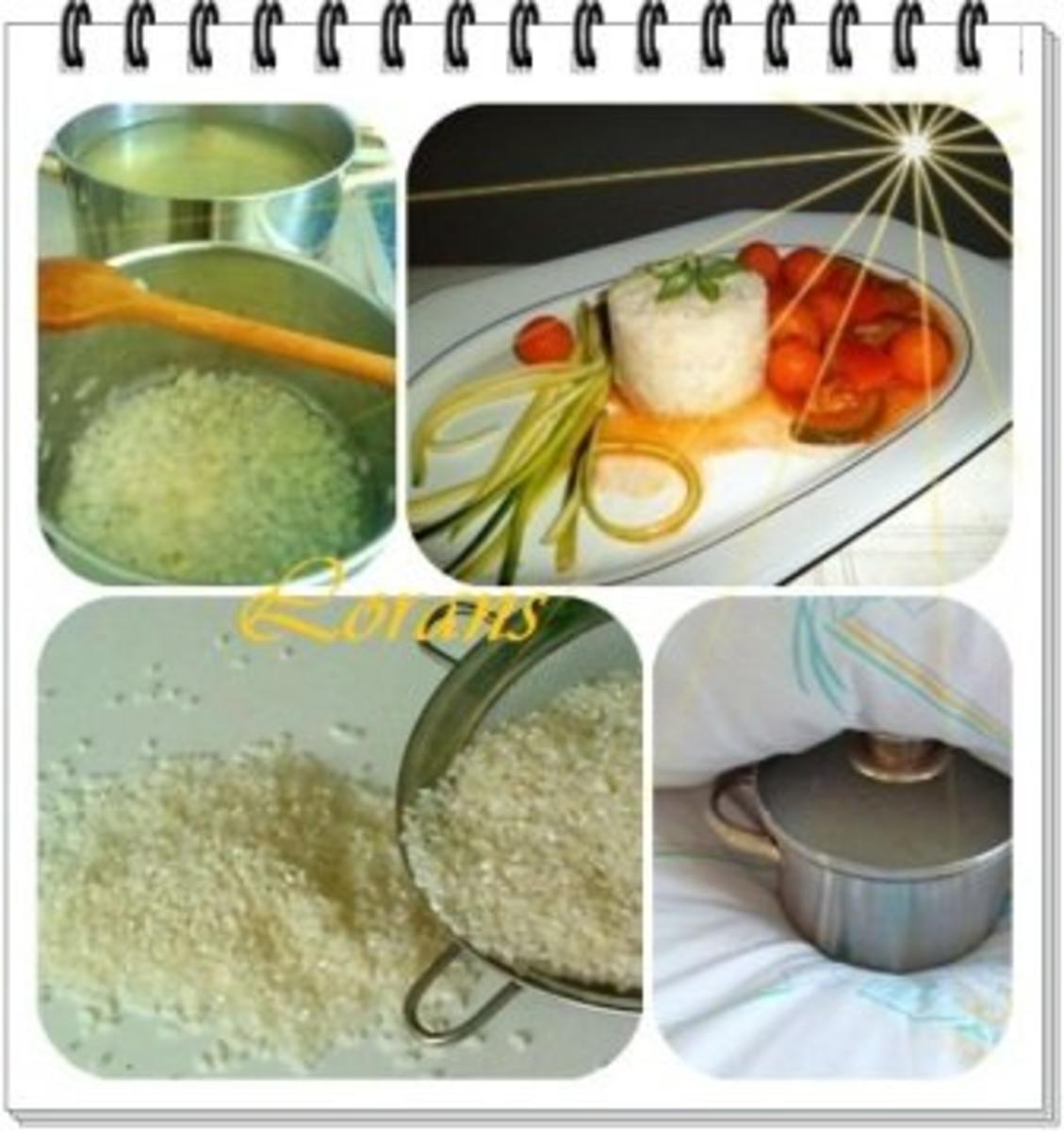 ❀ Buntes Gemüse und Risotto Reistürmchen dazu ❀ - Rezept - Bild Nr. 9