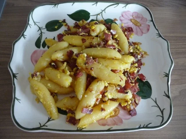 Fixe Küche : Schupfnudel - Pfanne mit Spargelspitzen - Rezept - Bild Nr. 12