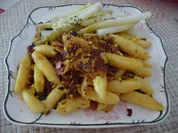 Fixe Küche : Schupfnudel - Pfanne mit Spargelspitzen - Rezept