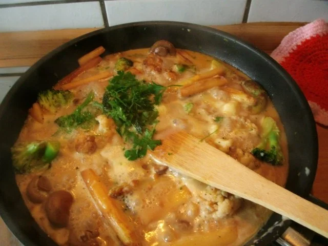 Gemüse in Käsesosse mit Kasselerlachsen und Gnocchi - Rezept - Bild Nr. 7