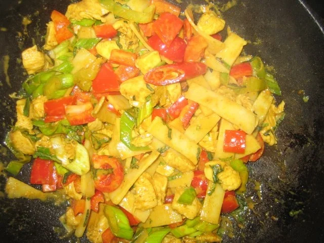 Thaicurry mit Hühnchen - Rezept