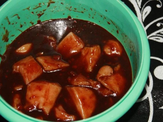 Bunter Hähnchen - Puten Spieß in Honig - Teriyaki Marinade - Rezept - Bild Nr. 3