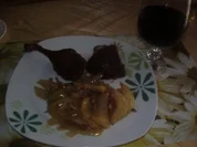 Ente in Cognac mit weißen Rübchen - Rezept