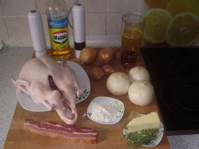 Rezept: Ente in Cognac mit weißen Rübchen Bild Nr. 2 Ente in Cognac mit weißen Rübchen - Rezept - Bild Nr. 2