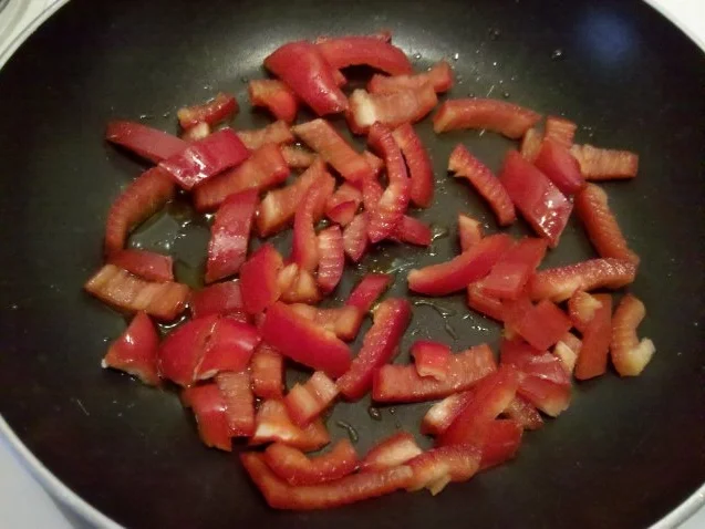 Eier: Rührei mit Kernschinken und Paprika - Rezept - Bild Nr. 3