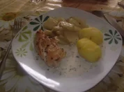 Hähnchen in Frischkäsesoße mit Kohlrabi-Butter-Gemüse - Rezept