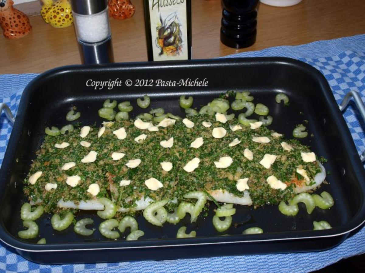 Filets vom schwarzen Heilbutt mit Kräuterkruste - Rezept - Bild Nr. 3