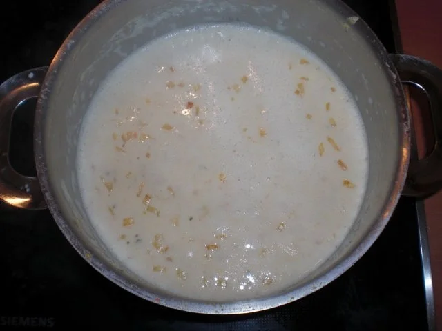 Blumenkohl mit Schinkensoße und Kartoffeln - Rezept - Bild Nr. 7