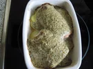 Wildlachsfilets mit Creme fraîche-Kräuter-Senf-Dill-Haube - Rezept