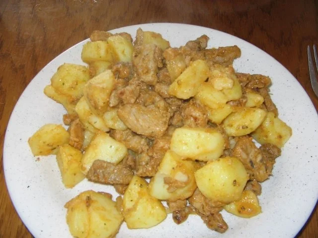 Rezept: Geschnetzteltes Gyros Art mit Kartoffeln Bild Nr. 5 Geschnetzteltes Gyros Art mit Kartoffeln - Rezept - Bild Nr. 5