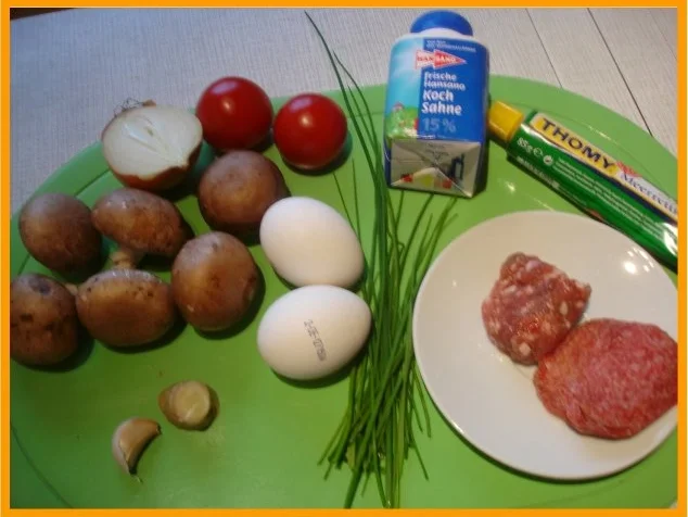 Rezept: Omelett mit Champignons Bild Nr. 2 Omelett mit Champignons - Rezept - Bild Nr. 2